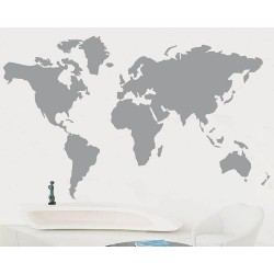 World Map Wall Stickers